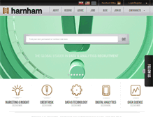 Tablet Screenshot of harnham.com